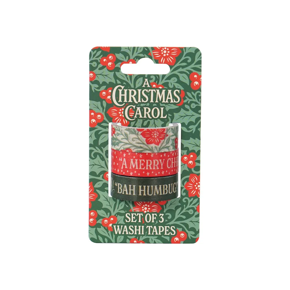 HMB A Christmas Carol washi tape lot 3 rouleaux vert