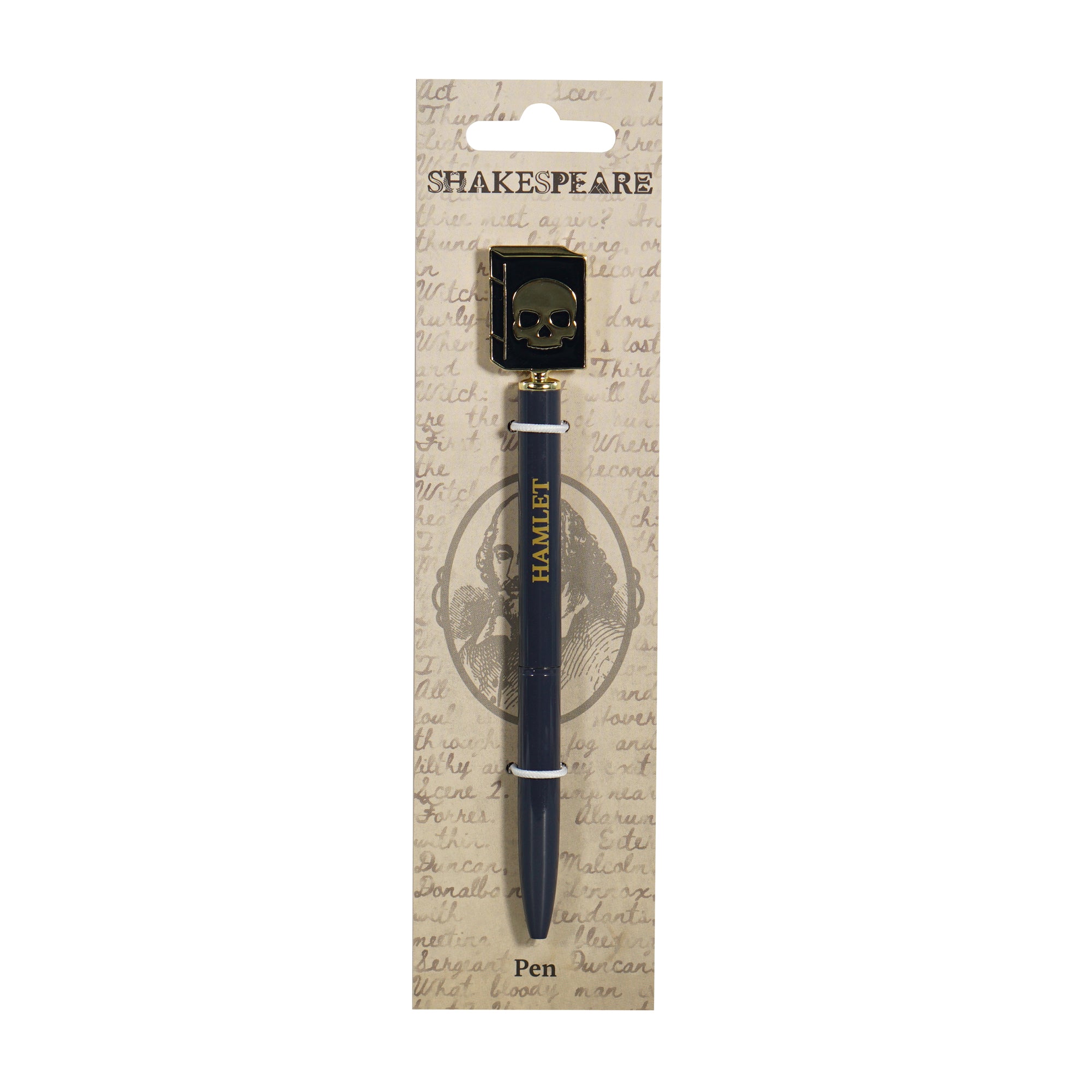 HMB Shakespeare Hamlet stylo métal noir 2D
