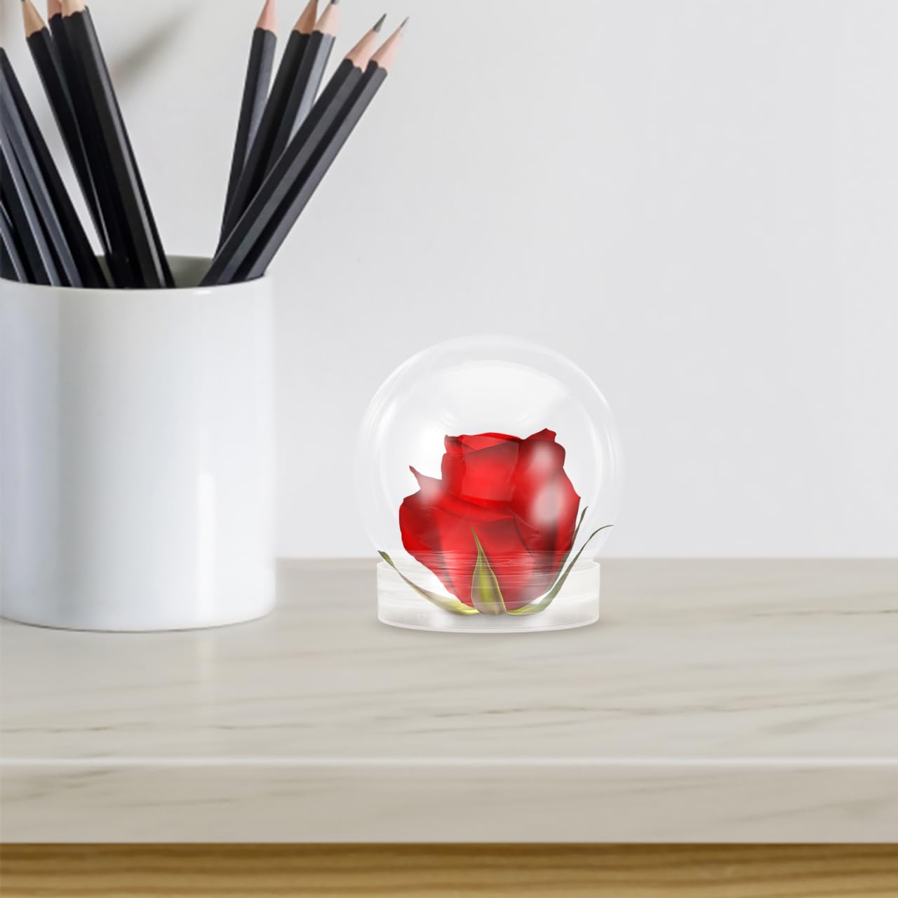 Alipis Boule a Neige DIY globe eau plastique 8x 7 cm