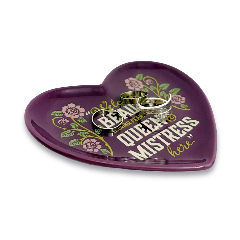 Beauty Beast coupelle bijoux 11 cm violette dorée