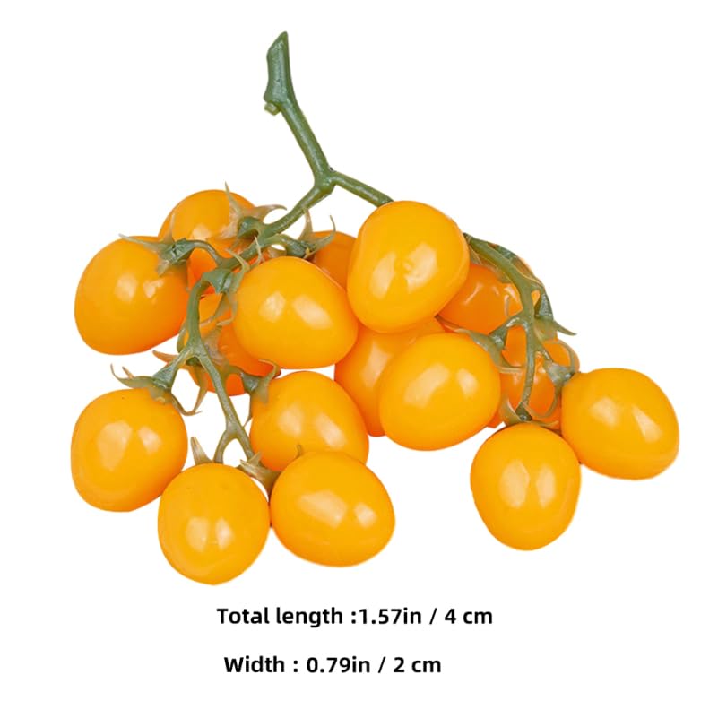 Alipis tomates cerises artificielles mousse jaunes