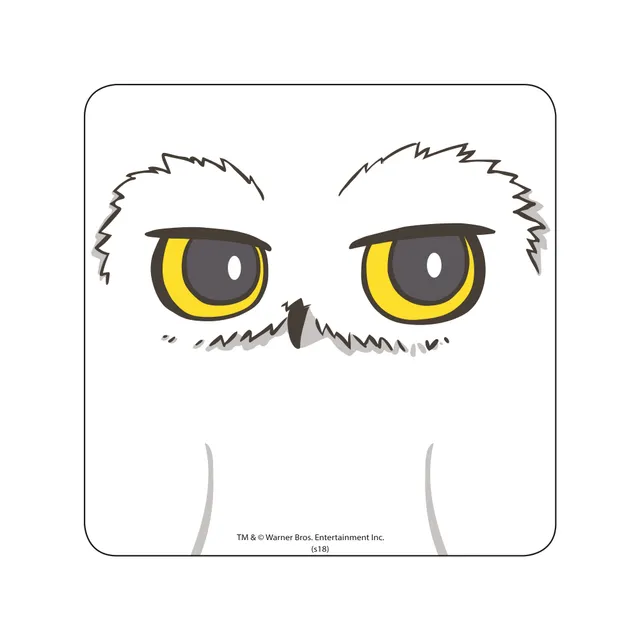 Harry Potter Hedwig dessous de verre 10 cm blanc
