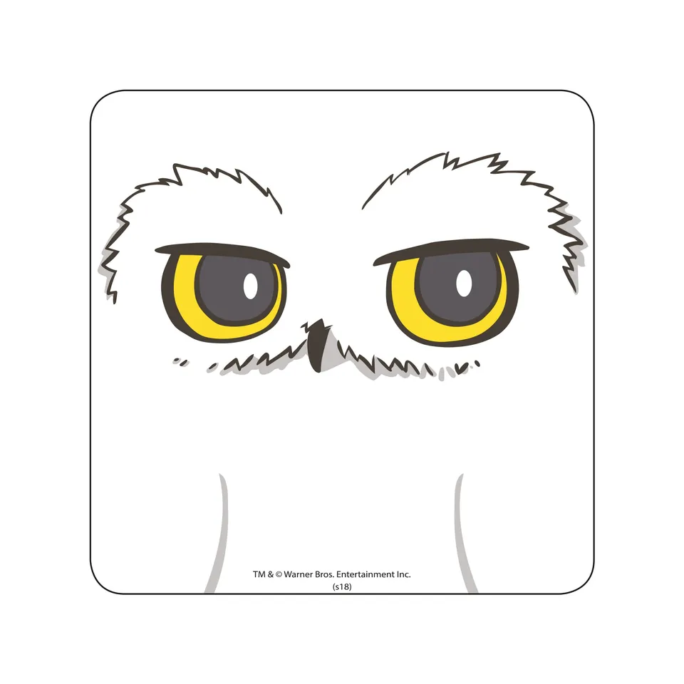 Harry Potter Hedwig dessous de verre 10 cm blanc