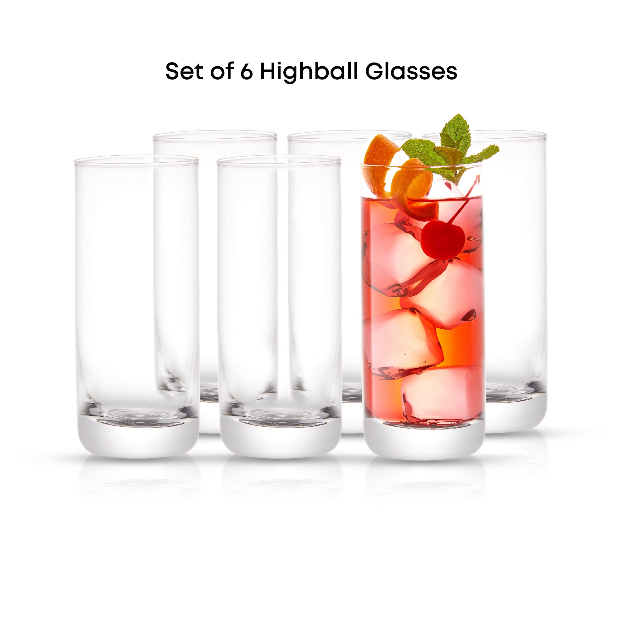 JoyJolt Faye Verre highball 38 cl lot 6 long drink