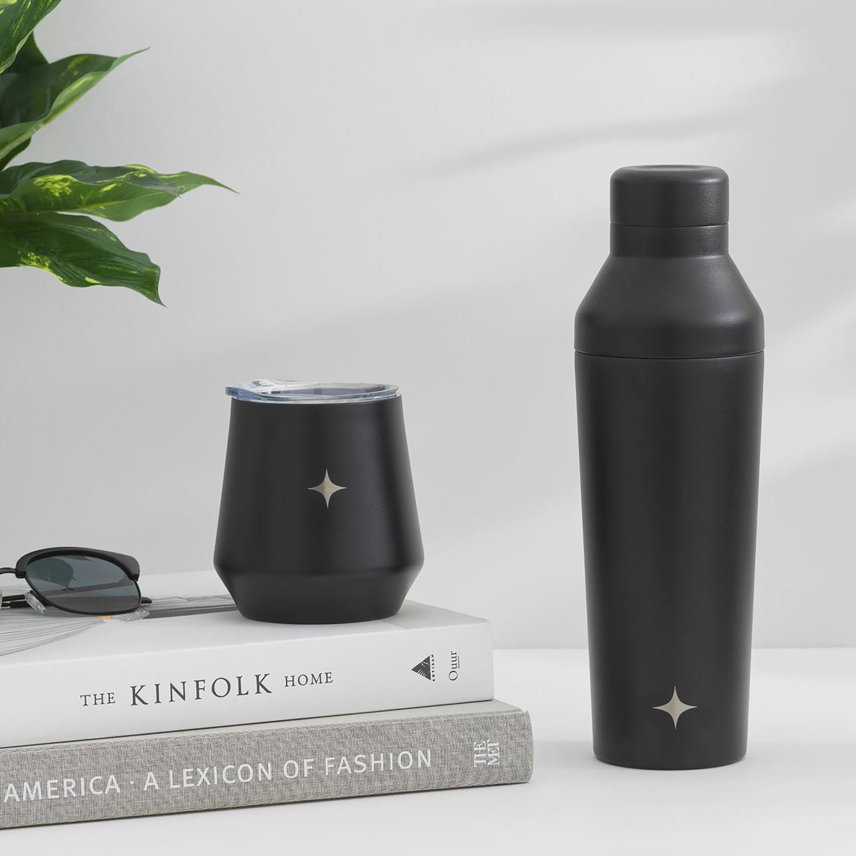 JoyJolt Shaker cocktail isotherme 65 cl noir inox