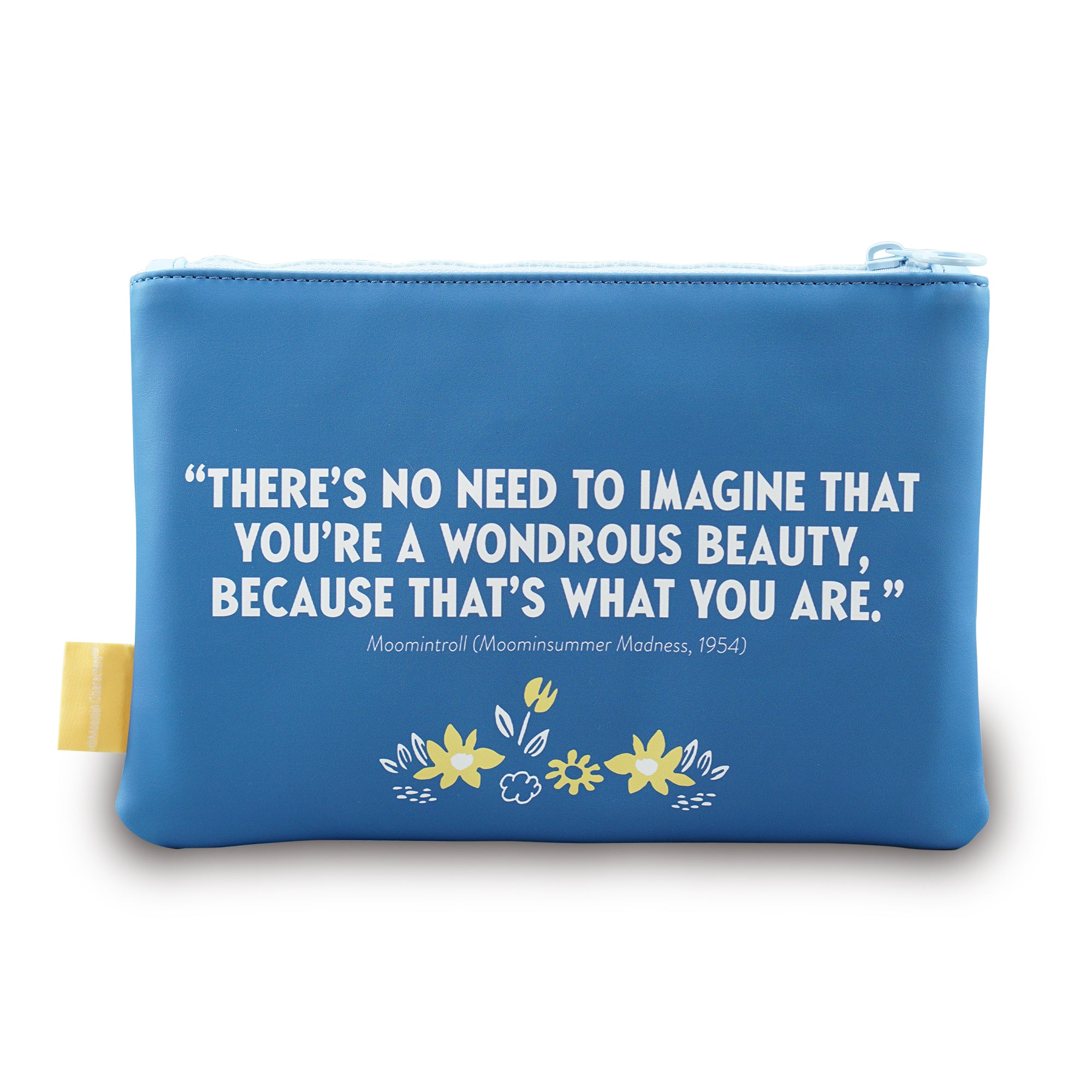 Moomin Daydreaming trousse 16x24 cm simili cuir bleu