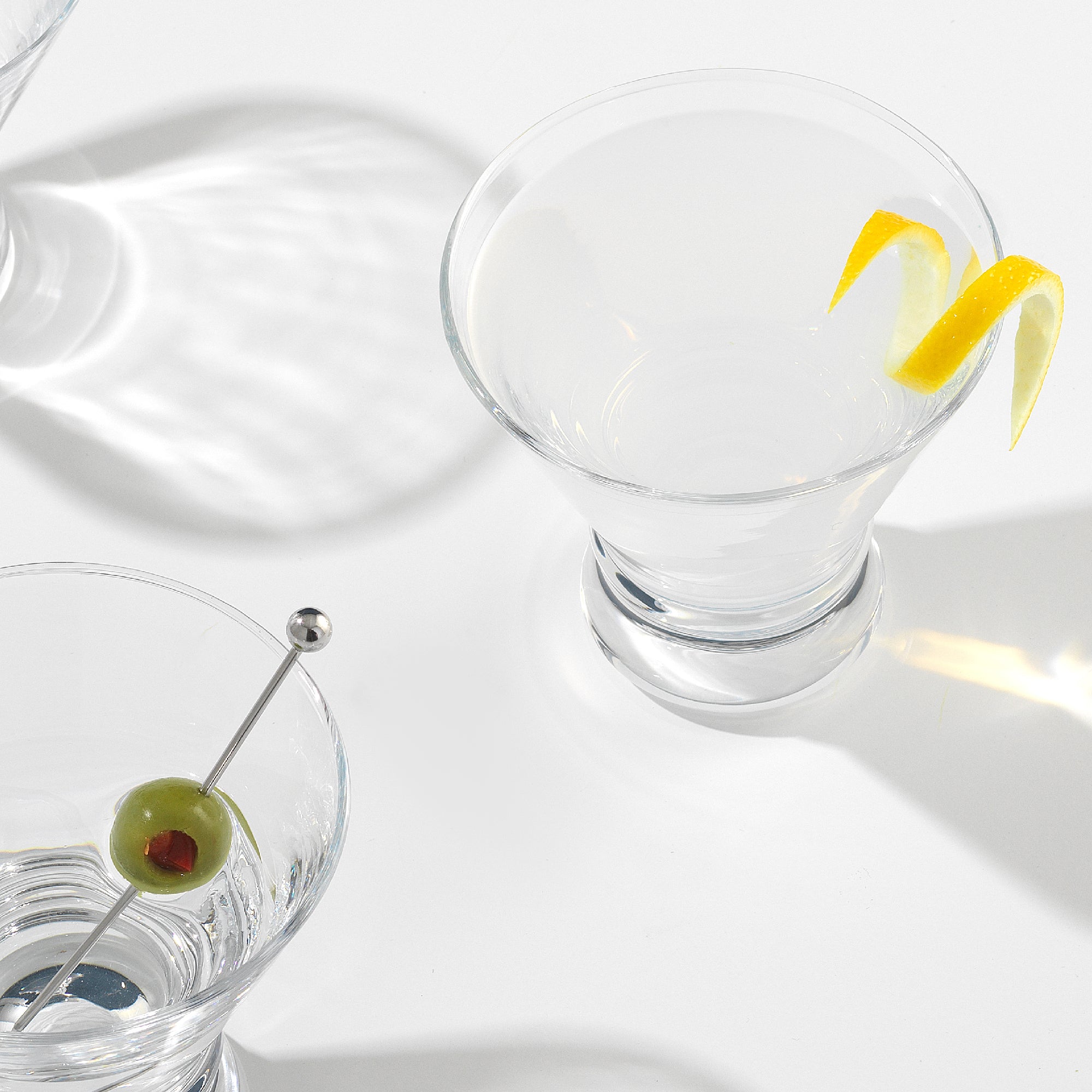 JoyJolt Afina verres à martini lot de 4 25 cl sans pied