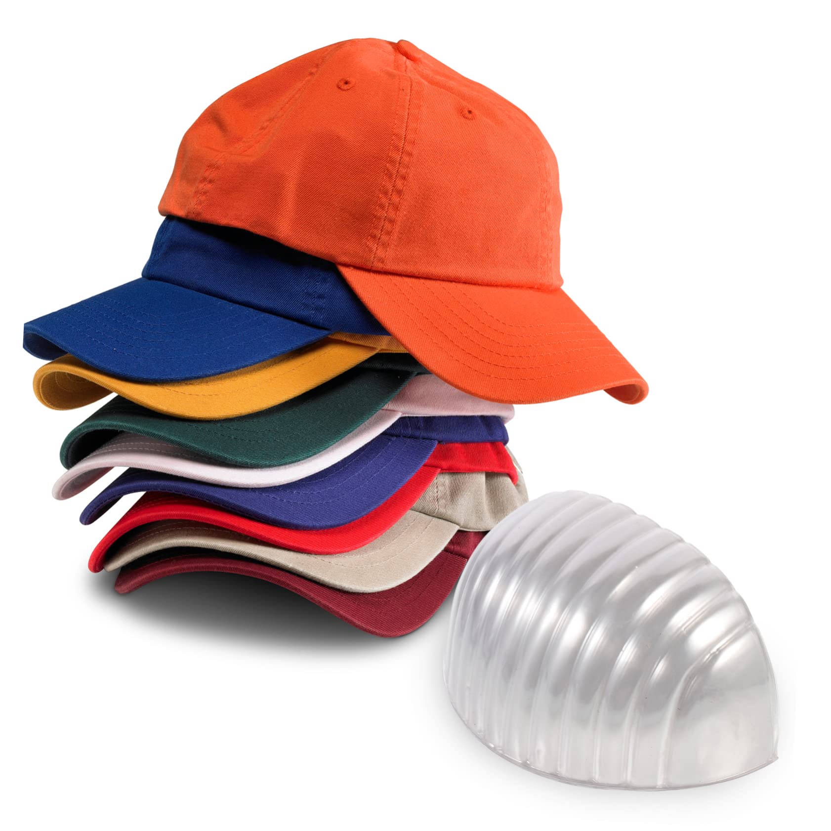 Alipis support casquette baseball PVC transparent lot de 20