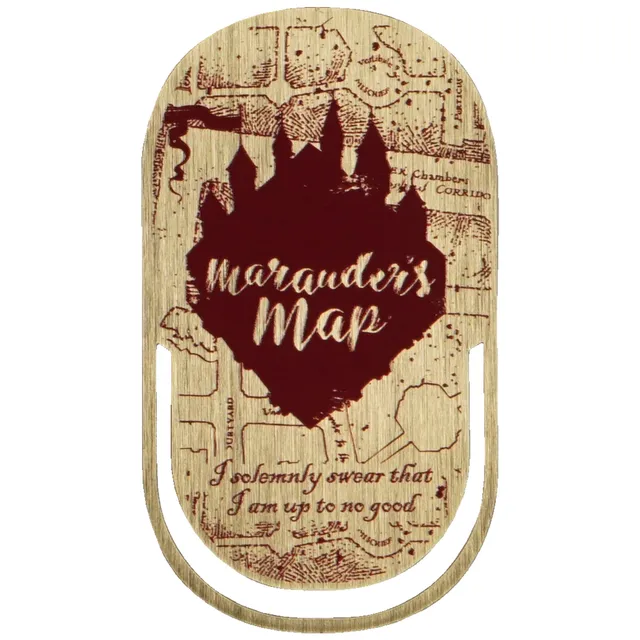HMB Harry Potter Marauder's Map marque-page métal doré