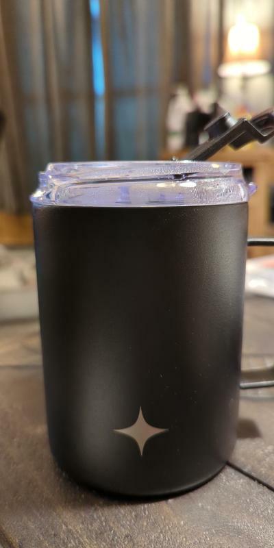 JoyJolt mug isotherme inox 38 cl poignée couvercle voyage