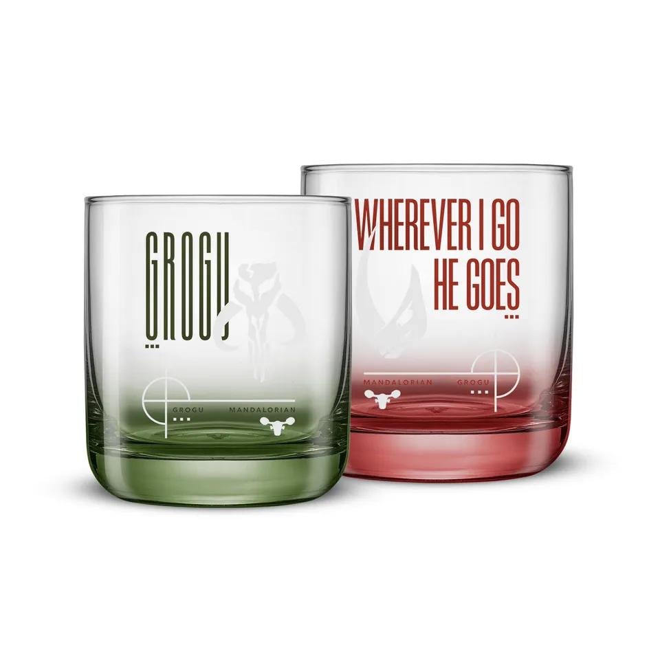 JoyJolt Grogu lot 2 verres à eau 29 cl Star Wars