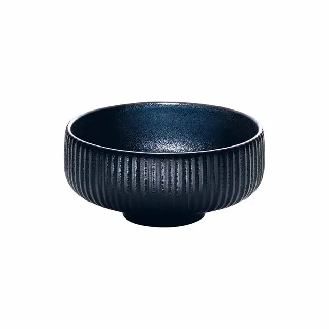 Artis Nara Black Relief bol noir 16 cm