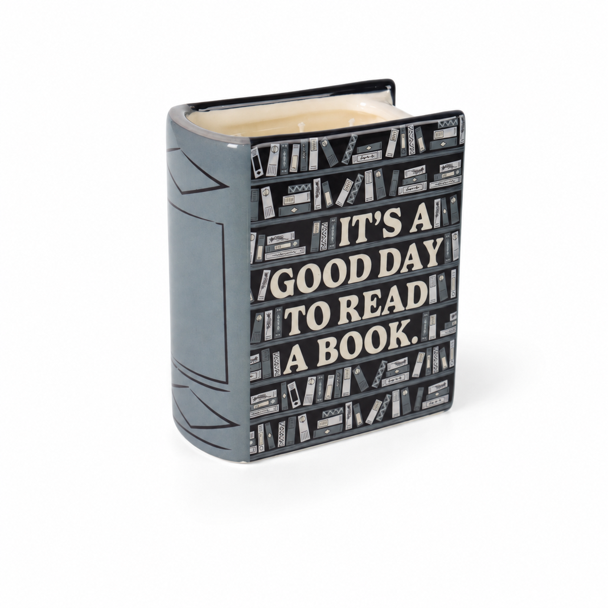 Pulteney Press Good Day bougie livre 10 cm soja