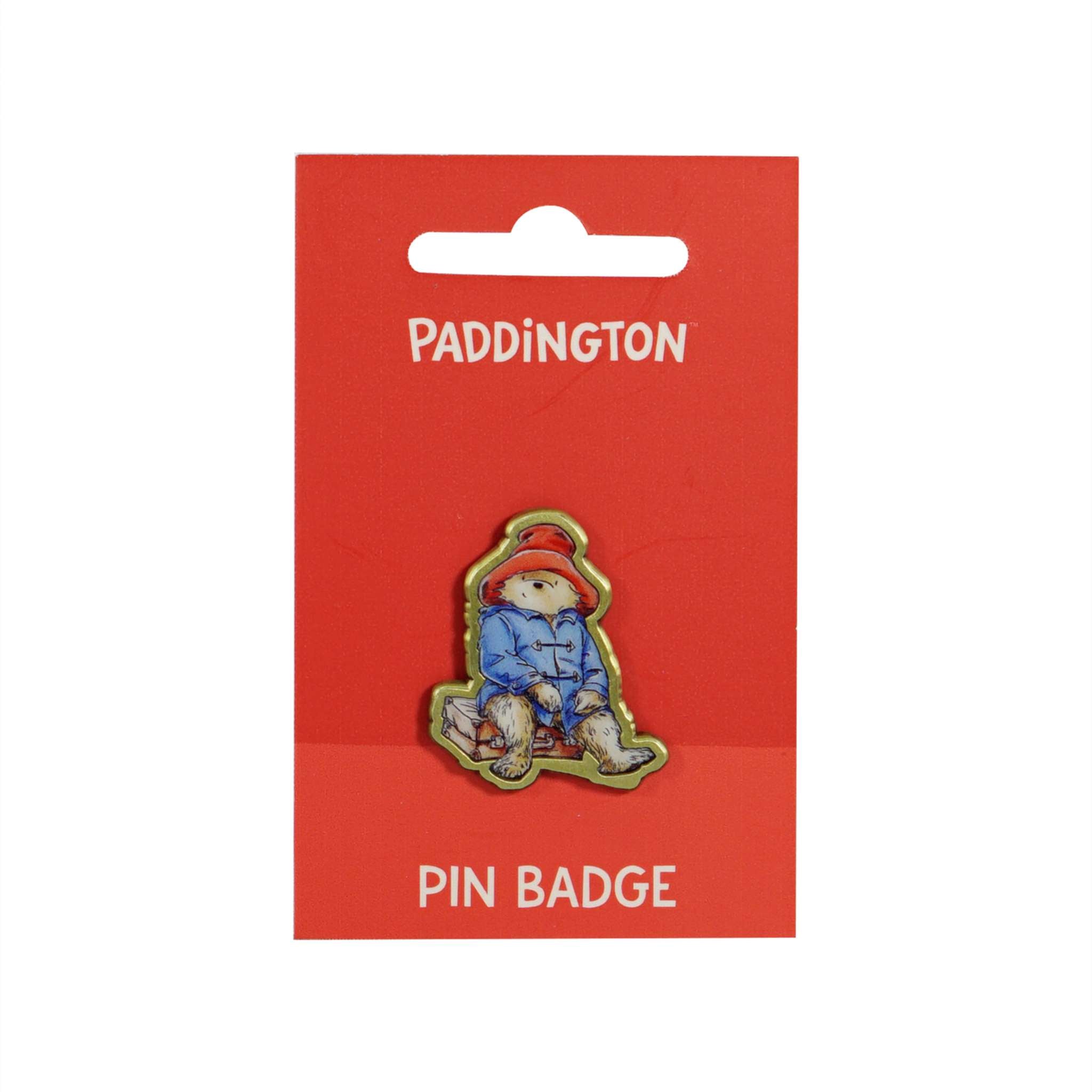 Paddington ours pin's émail bleu carte