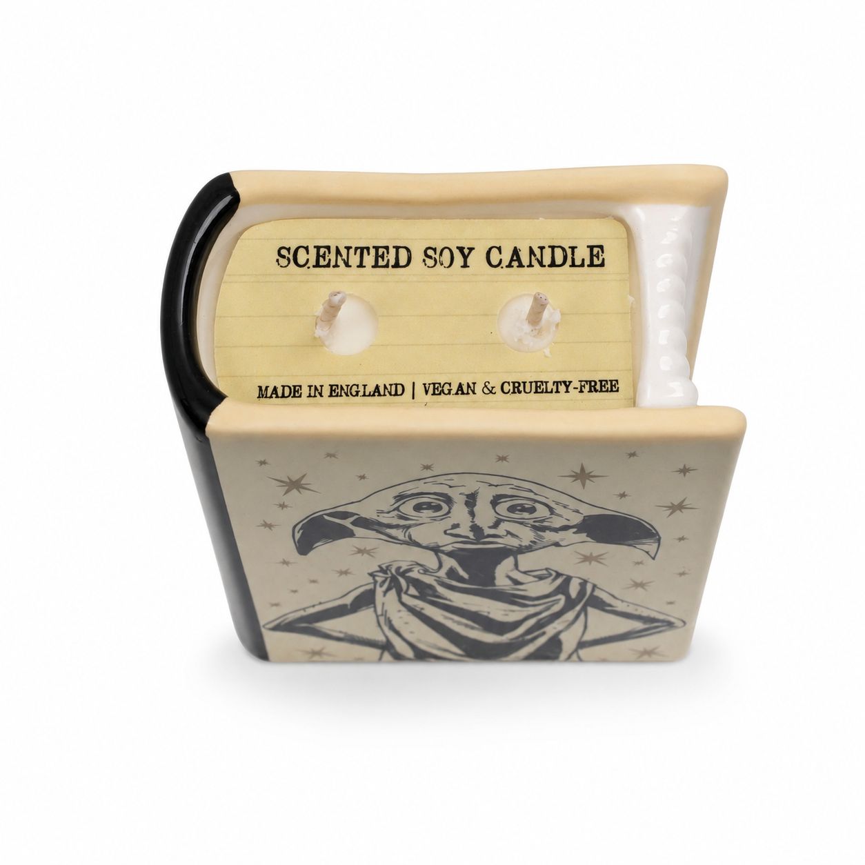 Harry Potter Dobby bougie livre céramique citron basilic