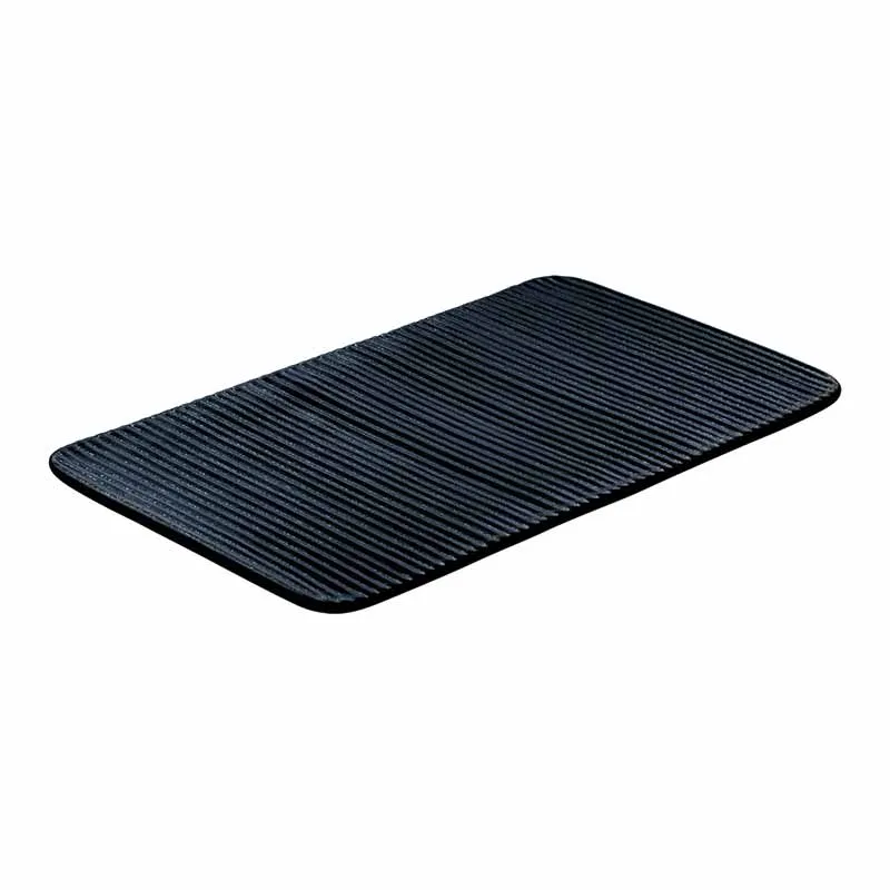 Artis Nara assiette ovale noire 30x18cm relief