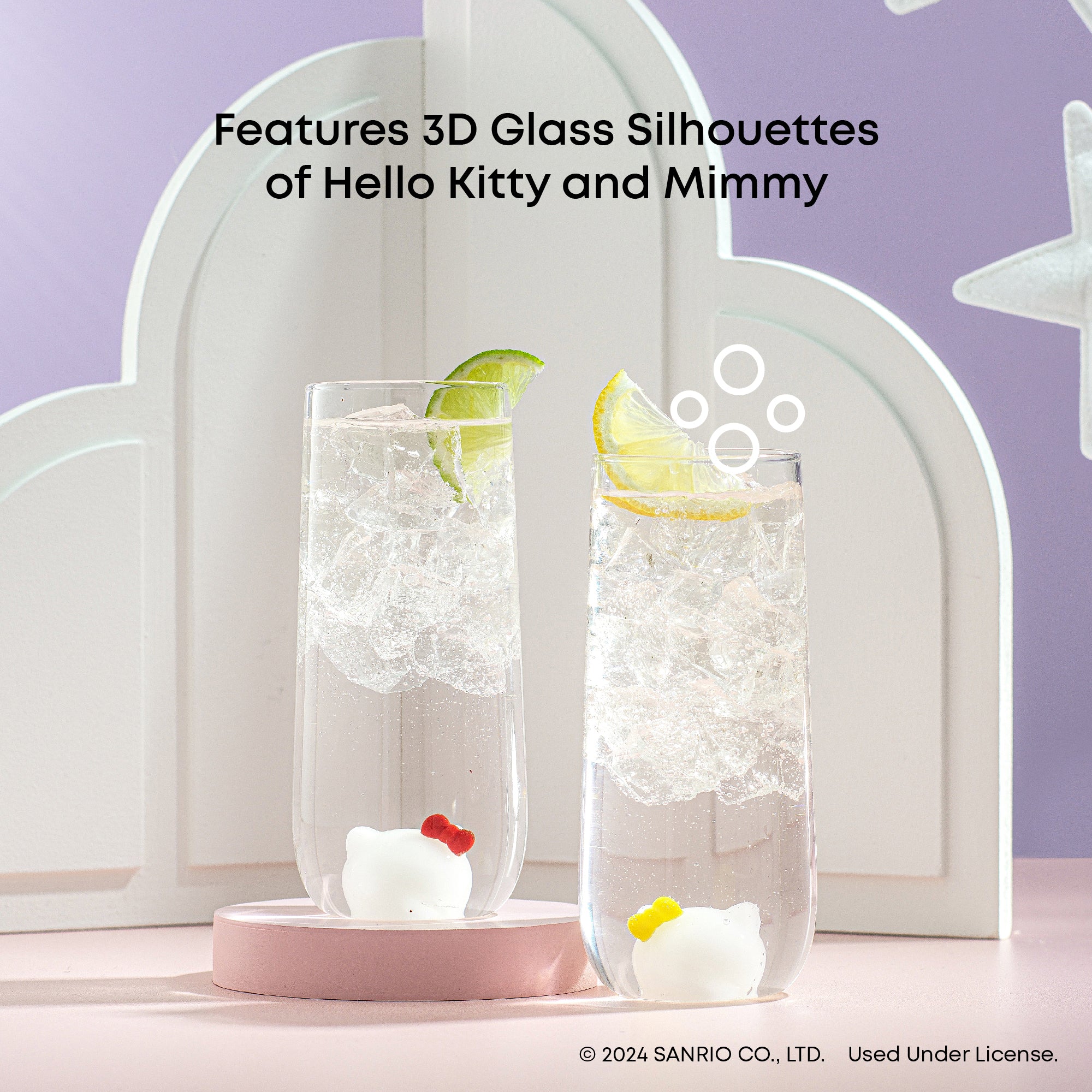 JoyJolt Hello Kitty Mimmy verre long drink 41 cl x2