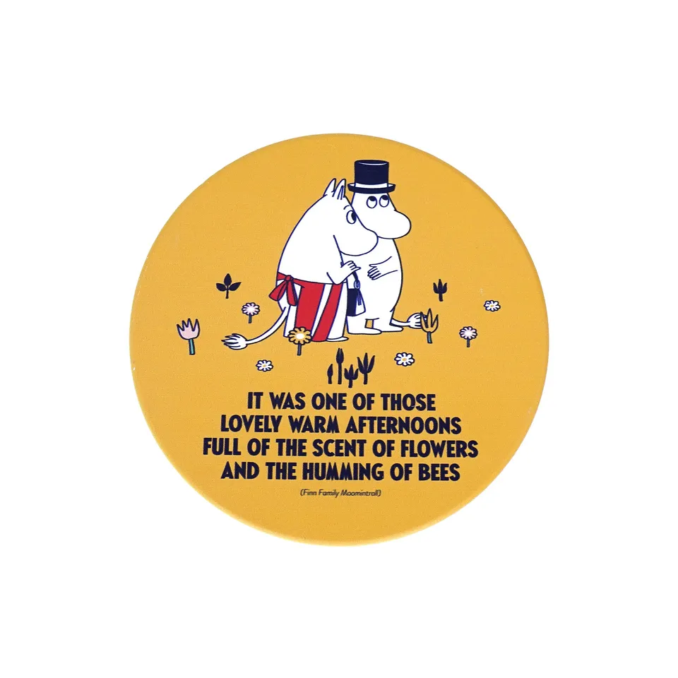 Moomin MoominMamma CST1MO17 dessous de verre jaune rond
