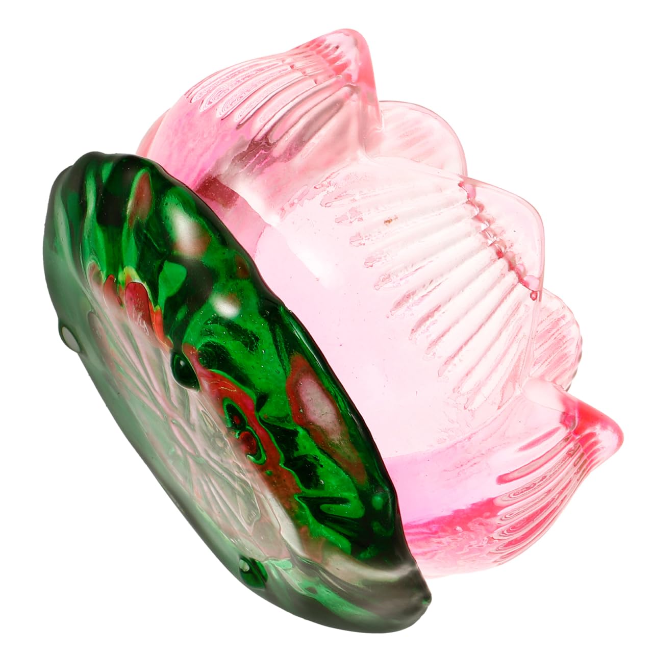 Alipis Bougeoir Lotus Verre Photophore Rose 8cm Fleur
