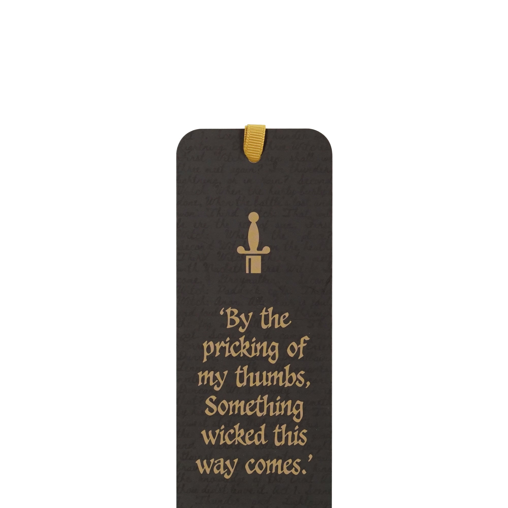 Shakespeare Macbeth marque-page papier citations noires