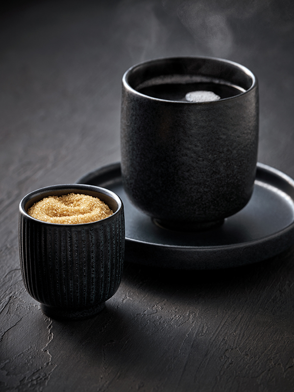 Artis Nara Black Relief tasse espresso 10 cl noire