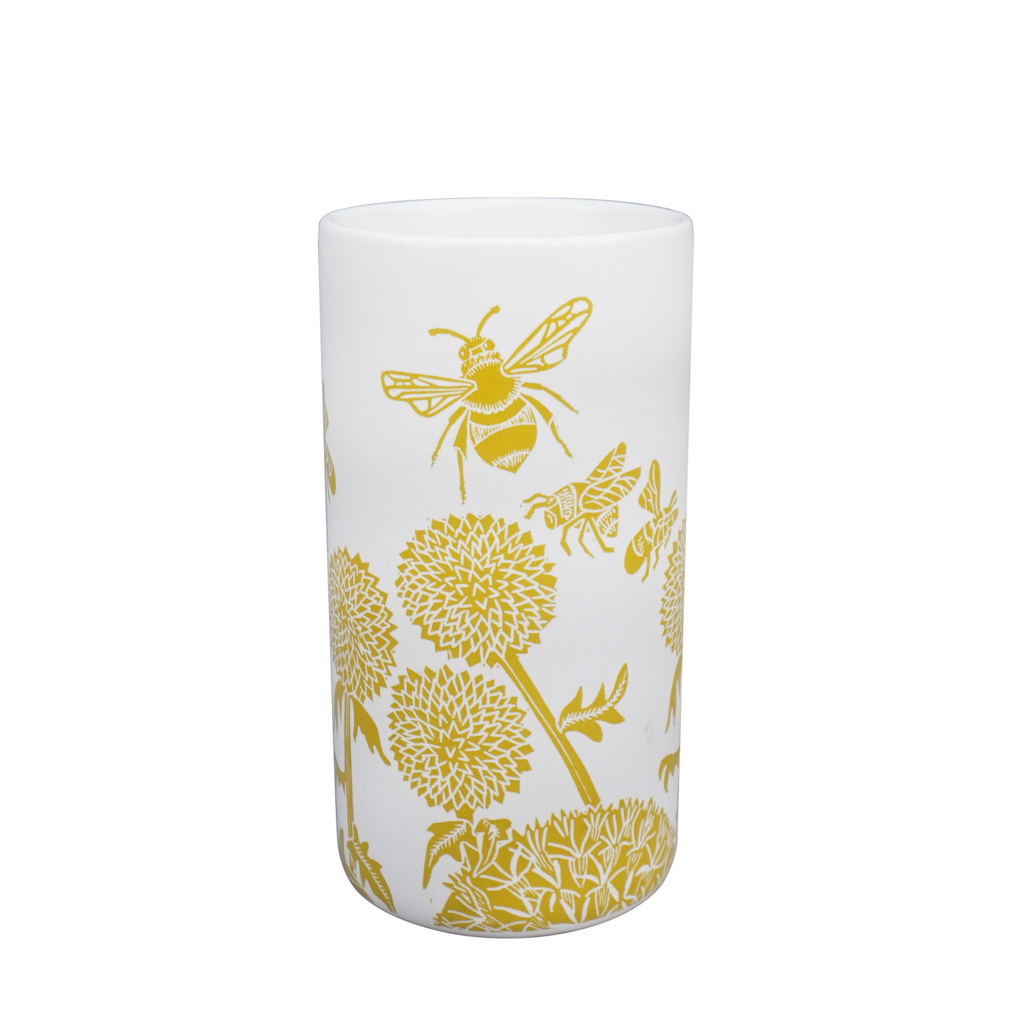 HMB Kate Heiss vase céramique 14,5 cm moutarde