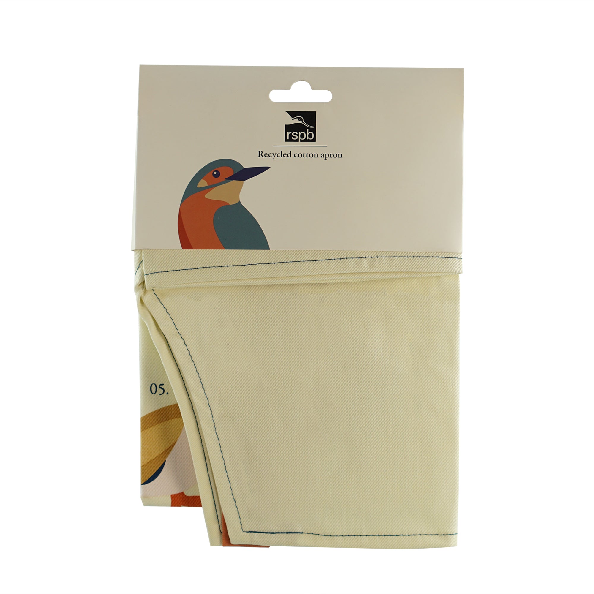 RSPB Garden Birds tablier coton recyclé blanc