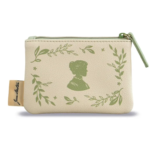 Jane Austen Quote porte-monnaie vegan cuir 9x13 cm