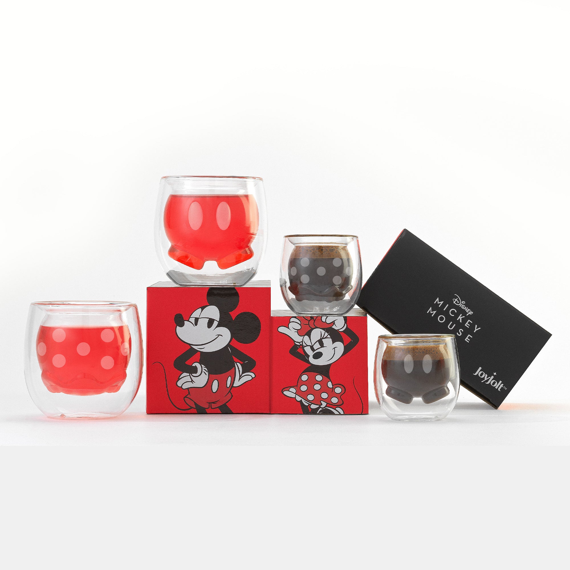 JoyJolt Disney Mickey Minnie mugs double paroi lot 2 22 cl