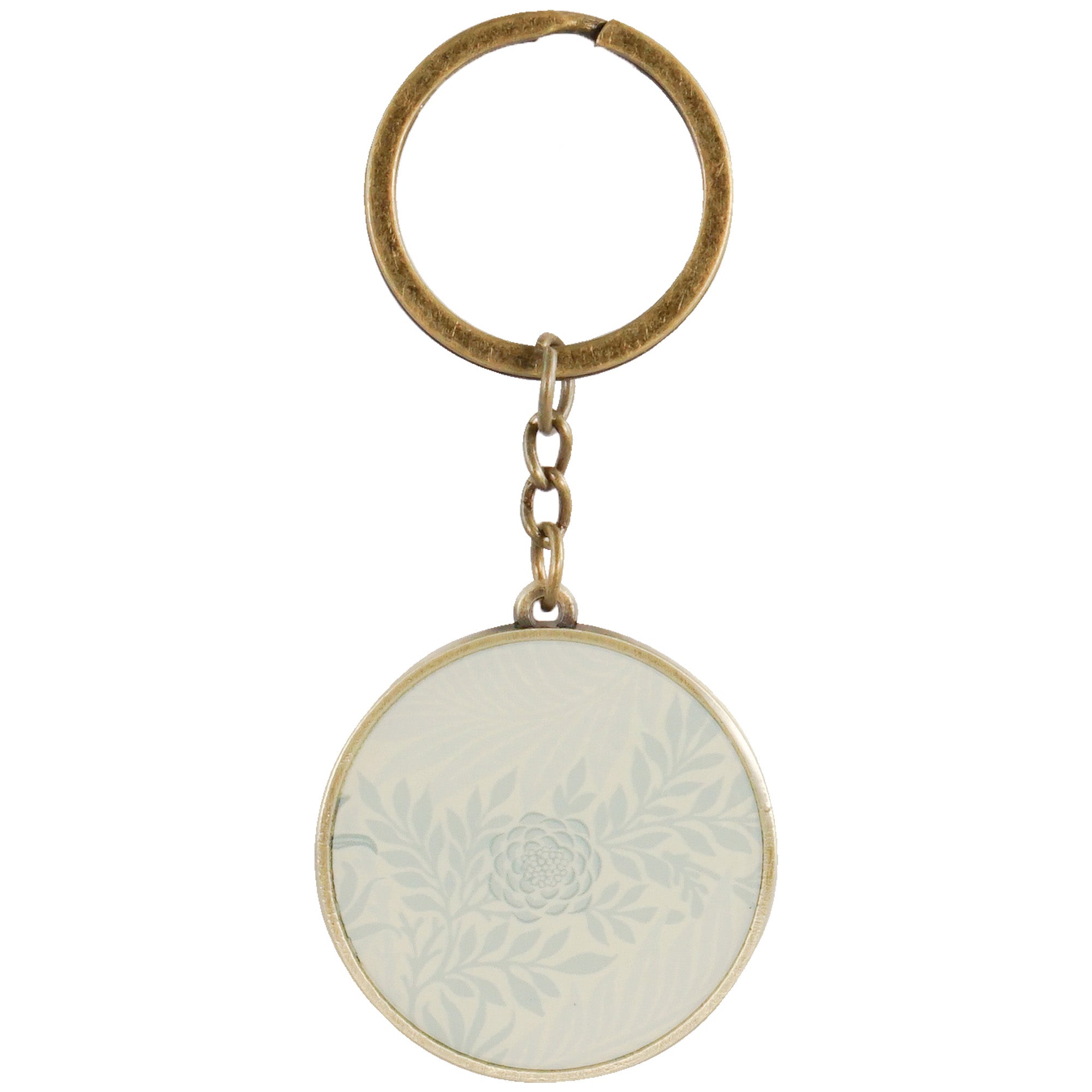 HMB Morris Larkspur porte-clés métal blanc 3,8 cm
