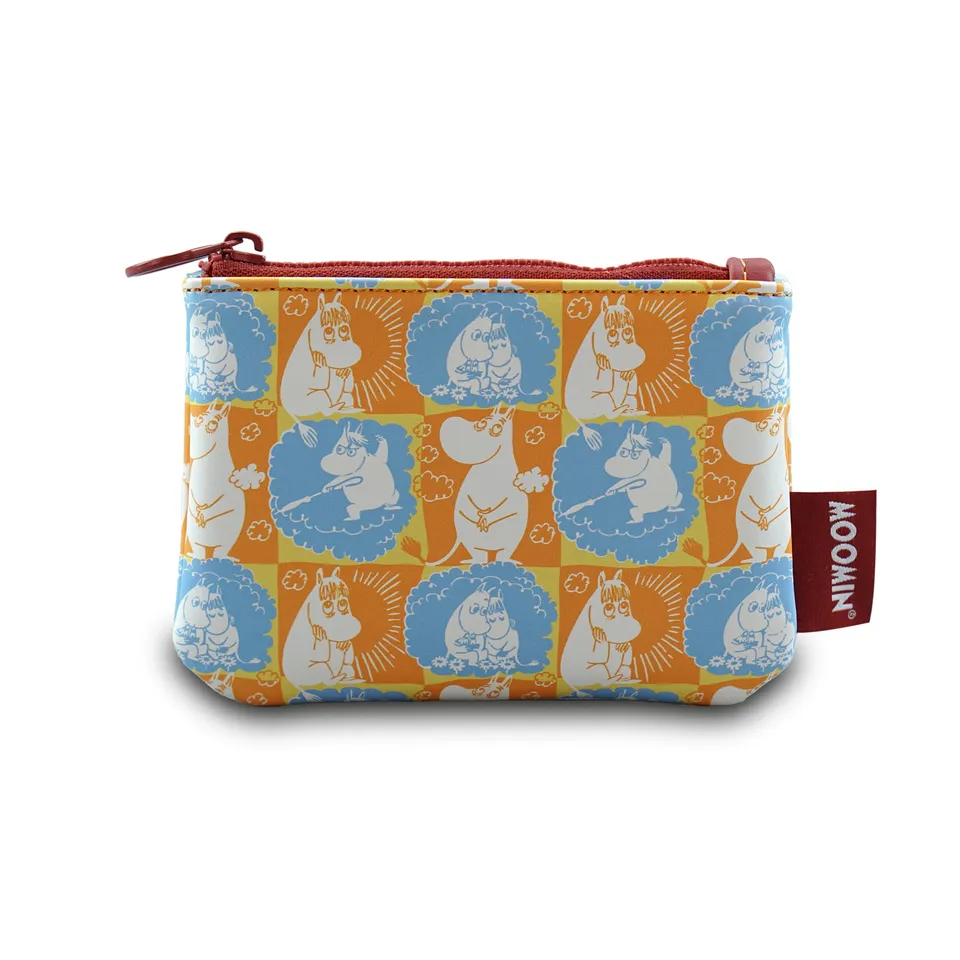 Moomin Daydreaming porte-monnaie 9x13 cm orange vegan