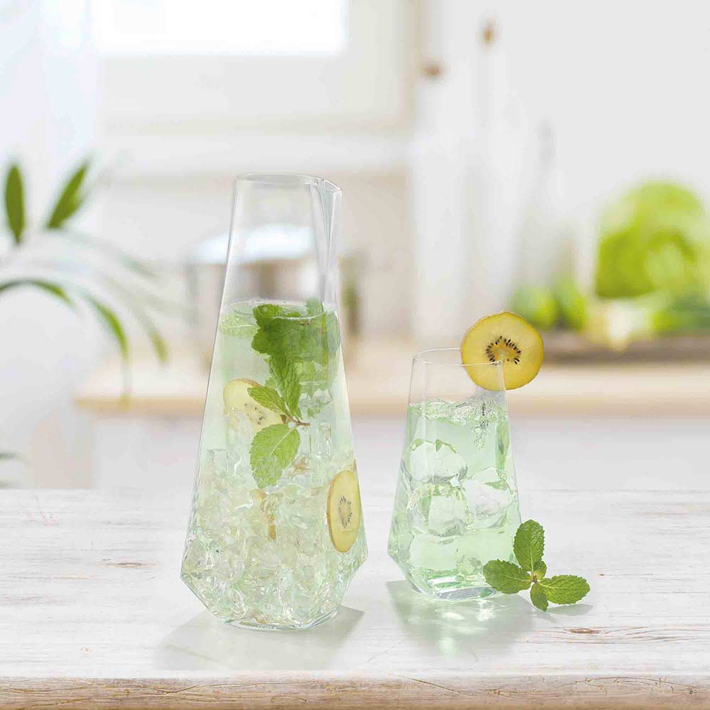 JoyJolt Infiniti Highball verre long drink lot 4 cristal