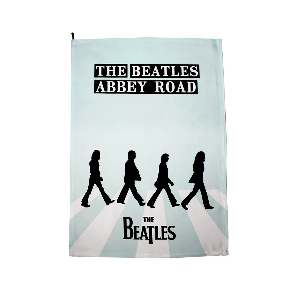 The Beatles Abbey Road torchon coton recyclé 65x45