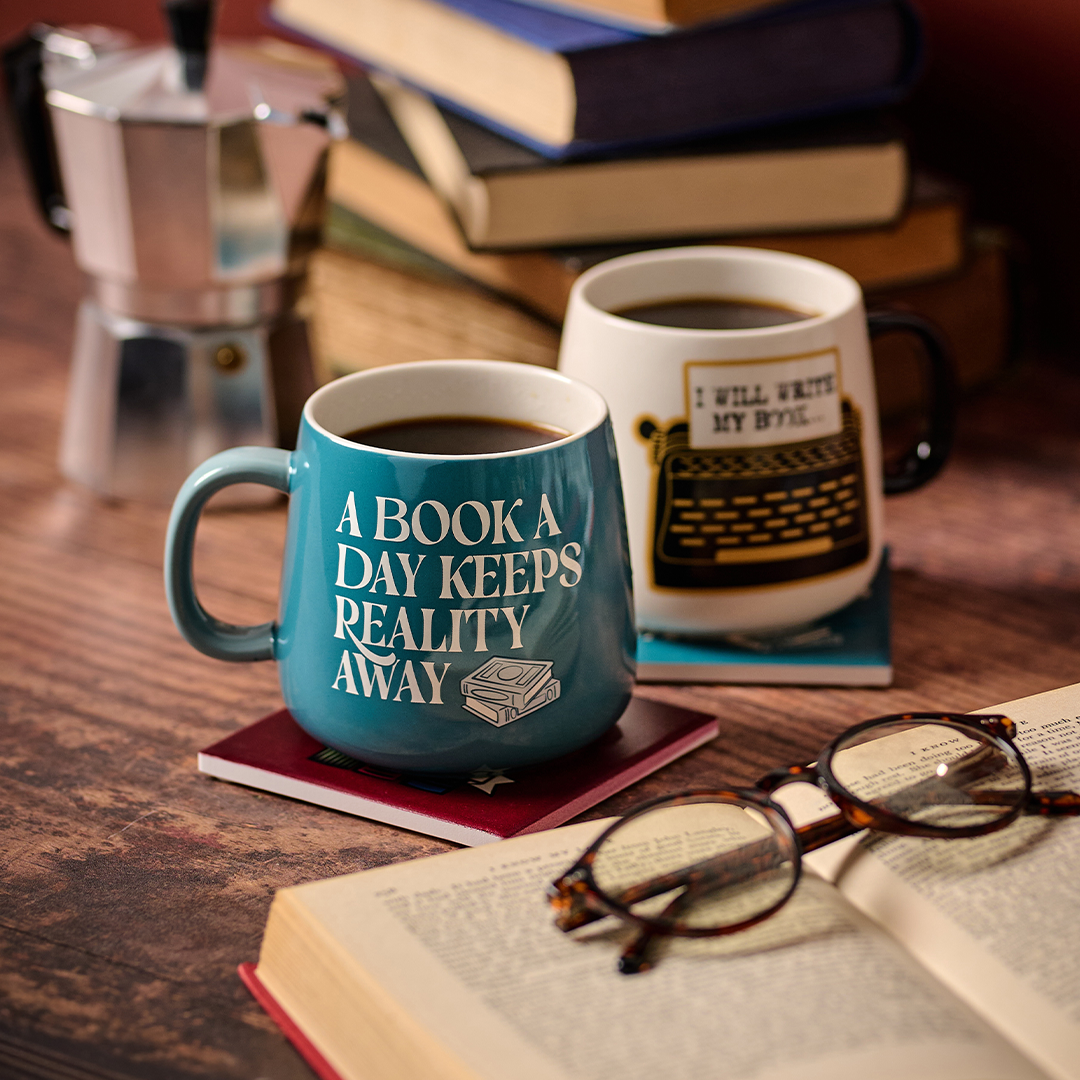 Pulteney Press Book a Day mug ovale 37 cl bleu