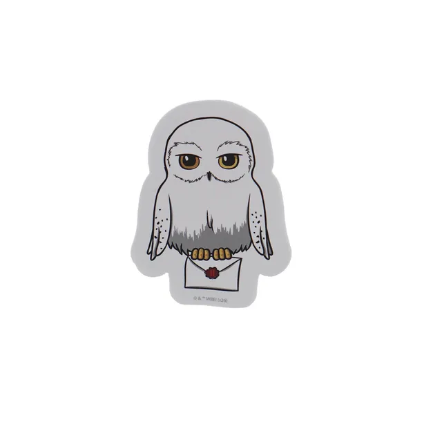 Harry Potter Hedwig sticker vinyle blanc 7,5 x 10 cm