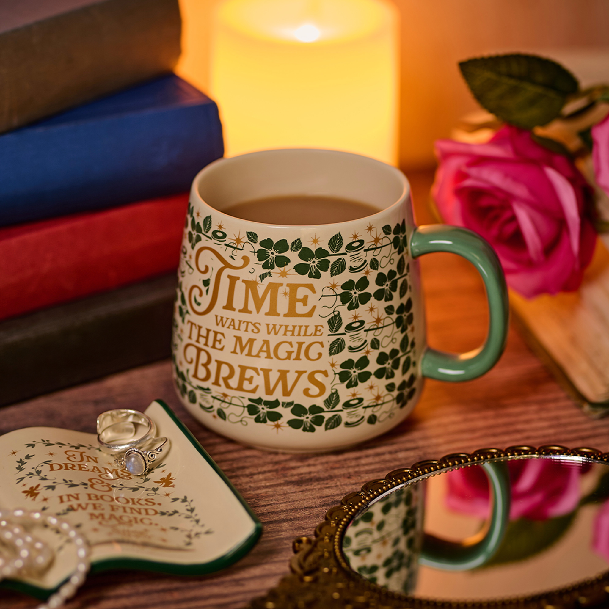 HMB Sleeping Beauty mug 37 cl vert floral