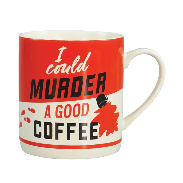 Pulteney Press Murder Mystery Club mug 37 cl rouge