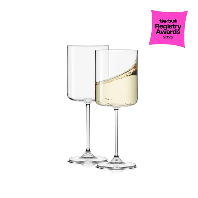 JoyJolt Claire verres à vin blanc lot de 2 34 cl cristal