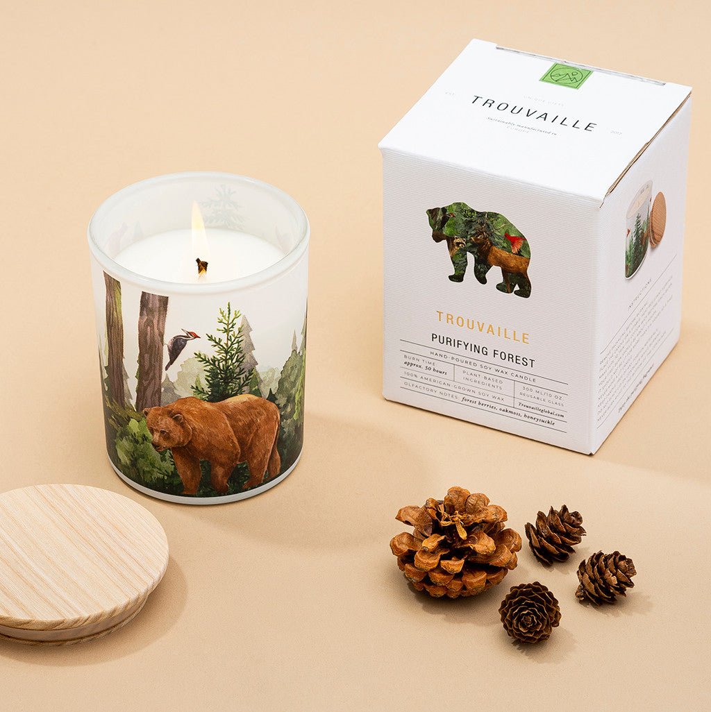 Trouvaille Global Forest bougie parfumée soja sapin