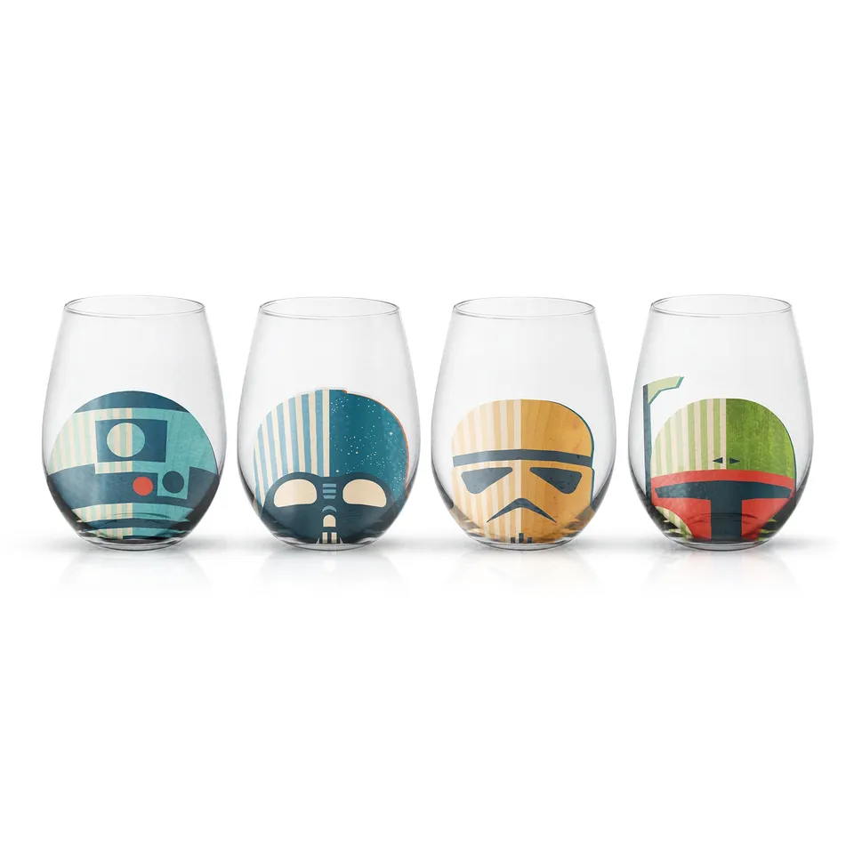 JoyJolt Helmet Hues verre 56 cl lot de 4 Star Wars