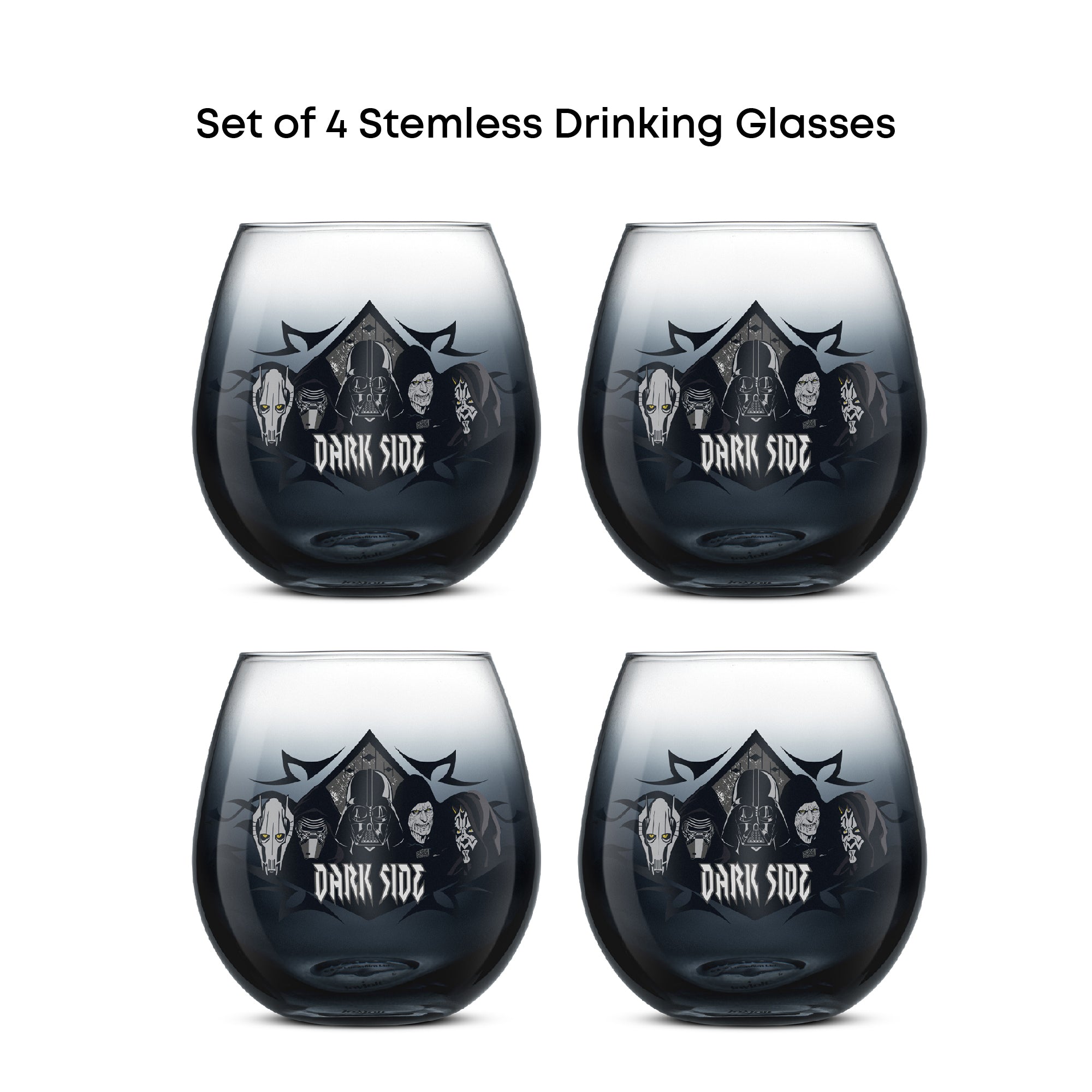 JoyJolt Star Wars Dark Side verres lot 4 44 cl
