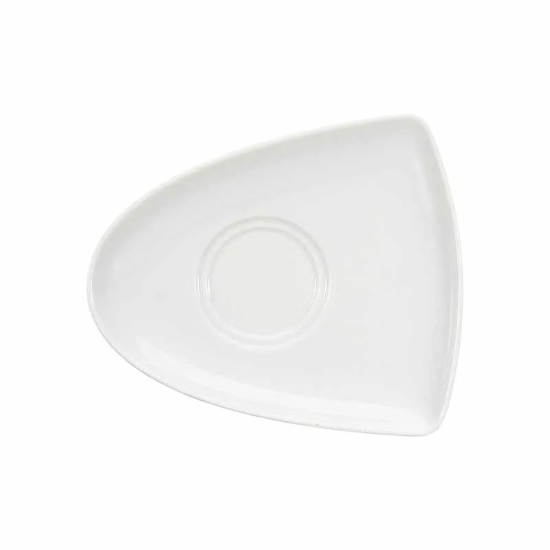 Artis Vela Soucoupe double asymétrique porcelaine