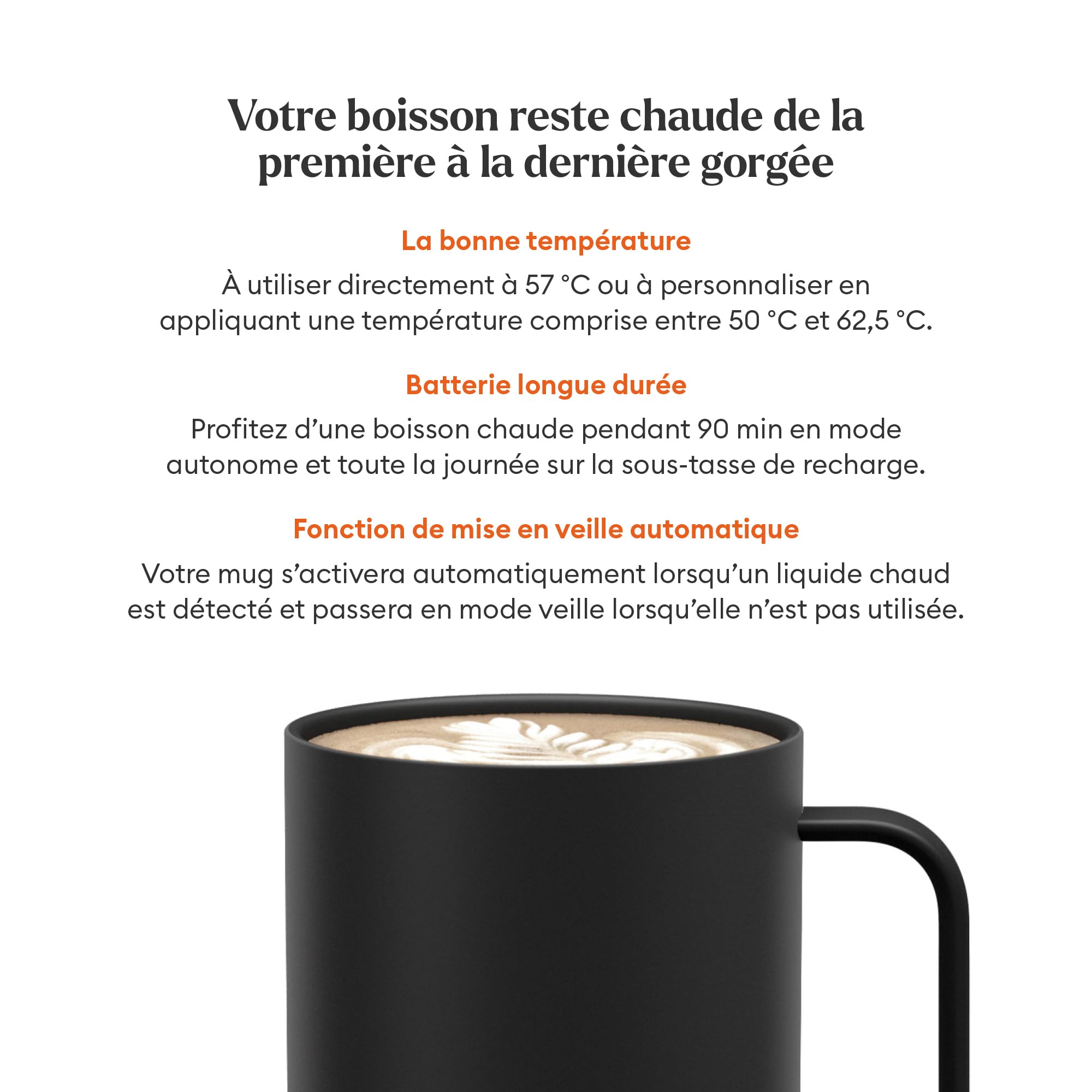 Ember Smart Mug 2 mug chauffant noir 29,5 cl connecté