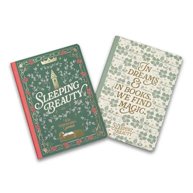 HMB Sleeping Beauty carnets A5 lot de 2 verts