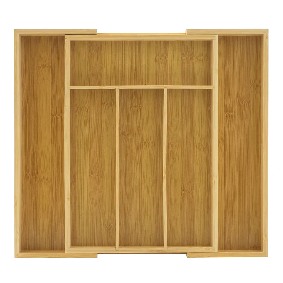 JoyJolt Expandable Bamboo organiseur tiroir bambou naturel extensible