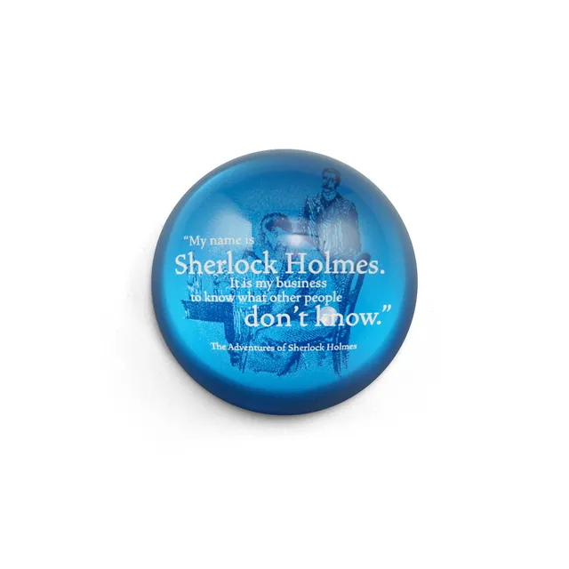 Sherlock Holmes Pulteney Press presse-papiers verre 70mm
