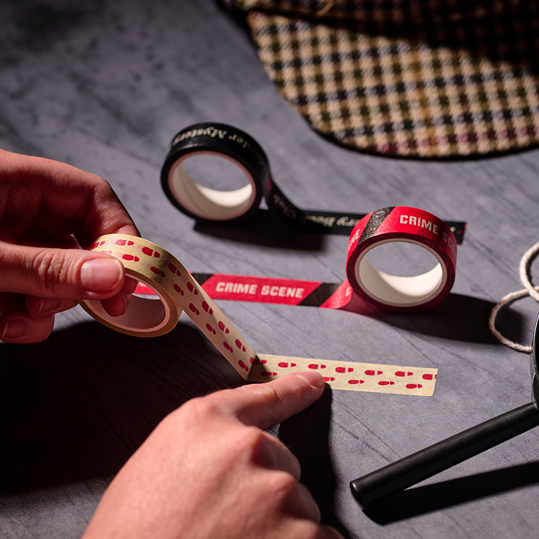 Murder Mystery Club washi tape rouge lot x3 5m