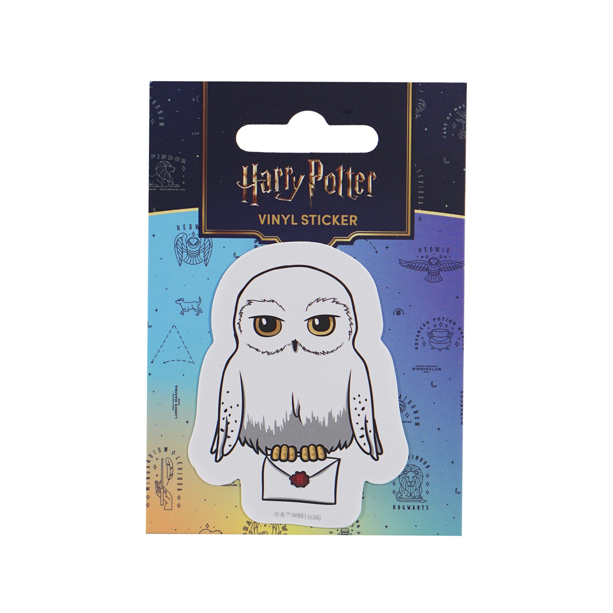 Harry Potter Hedwig sticker vinyle blanc 7,5 x 10 cm