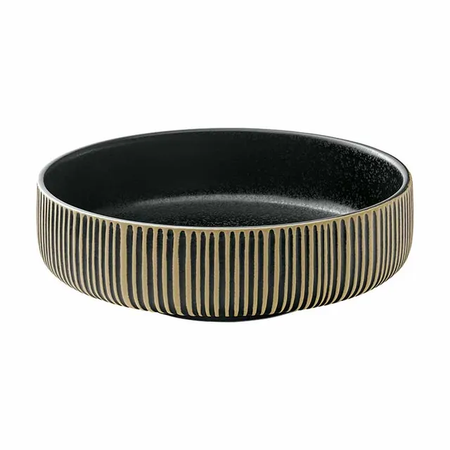 Artis Nara Black White bol 21 cm noir