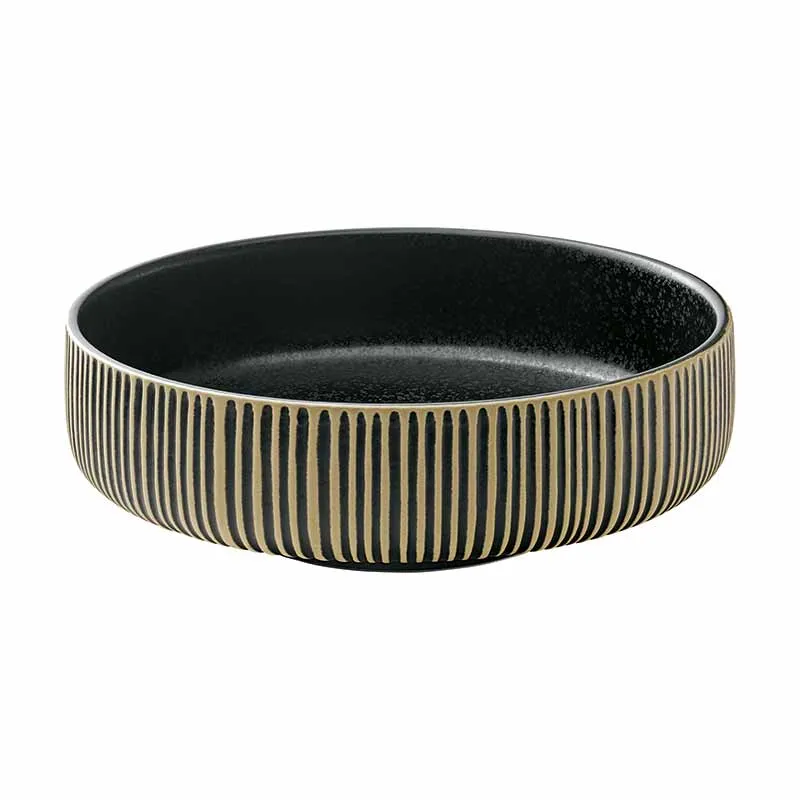 Artis Nara Black White bol 21 cm noir